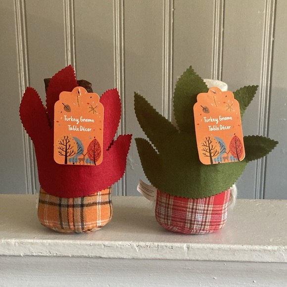 NWT- Set of 2- 8” Precious- Fall Turkey 🦃 Couple Gnome Decorations 🍁🌻 - Picture 11 of 17